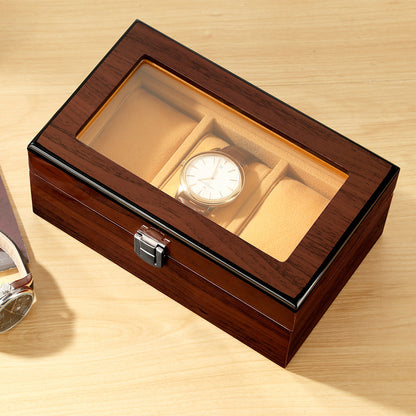Wooden watch display box