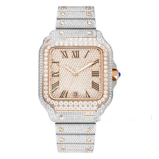 Square diamond santos reloj hombre 0382