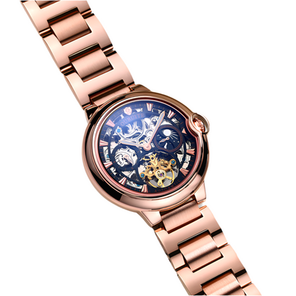 Hollow fashion skeleton reloj hombre 4089