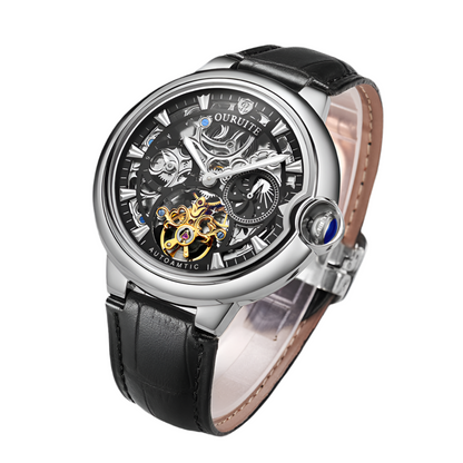 Hollow fashion skeleton reloj hombre 4089