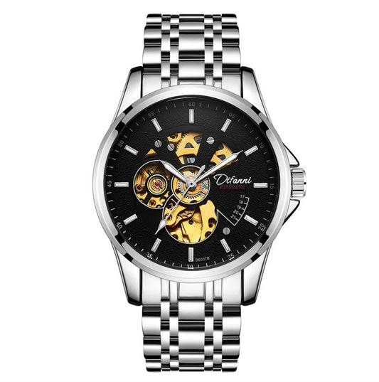 Stainless Steel Fashion skeleton reloj hombre 3873