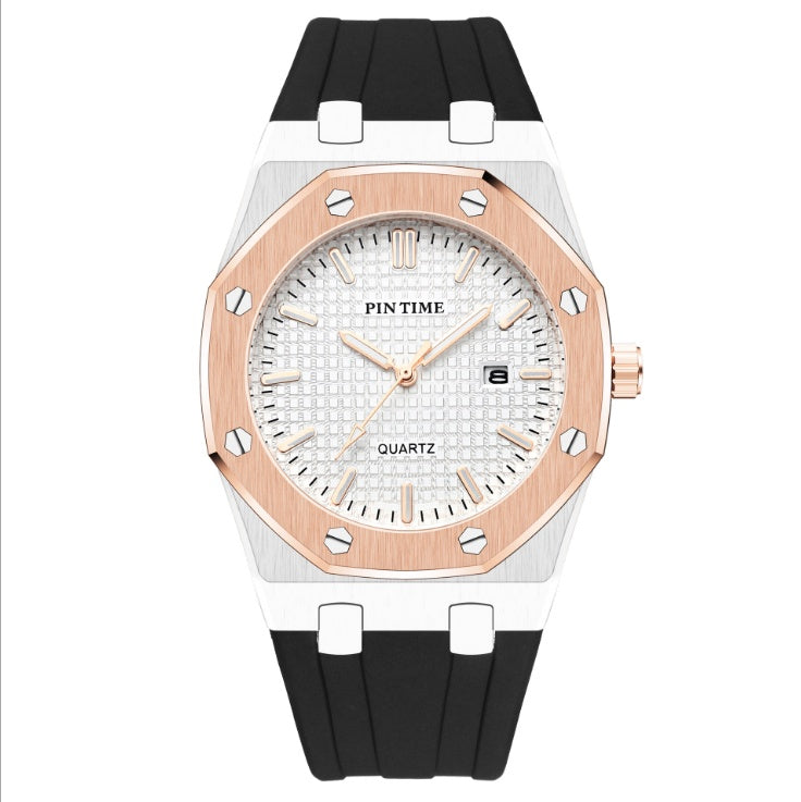 Stainless steel casual reloj hombre 2837