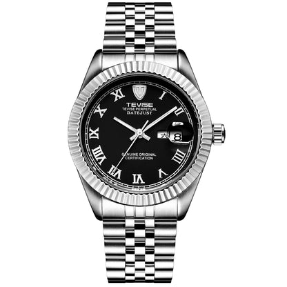 Stainless steel date just reloj hombre 3872