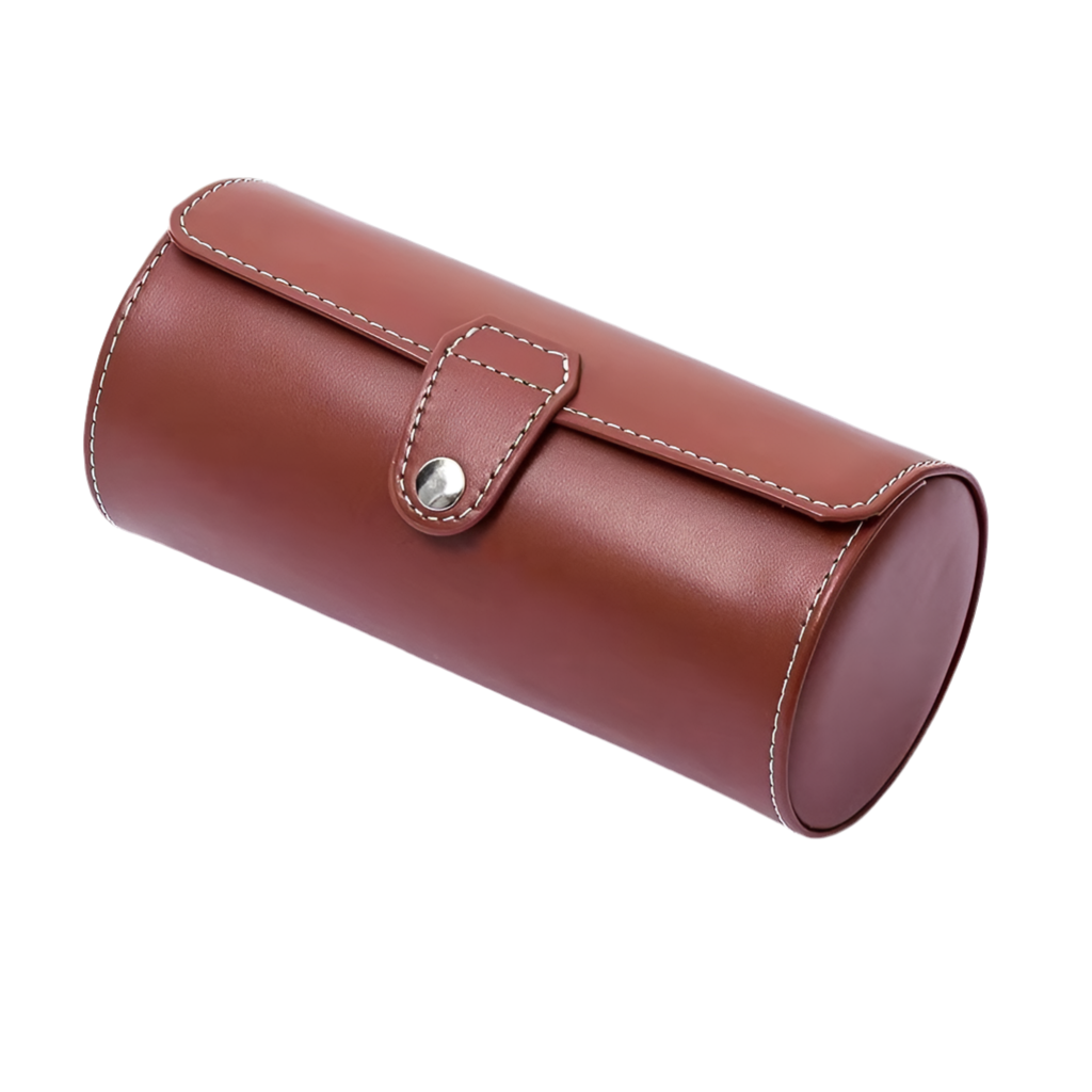 Cylinder watch travel case