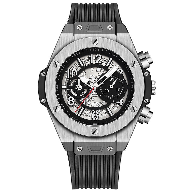 Stainless steel sport reloj hombre 5942