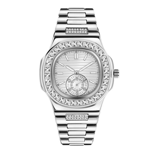 Fashion casual stainless steel reloj hombre 5984