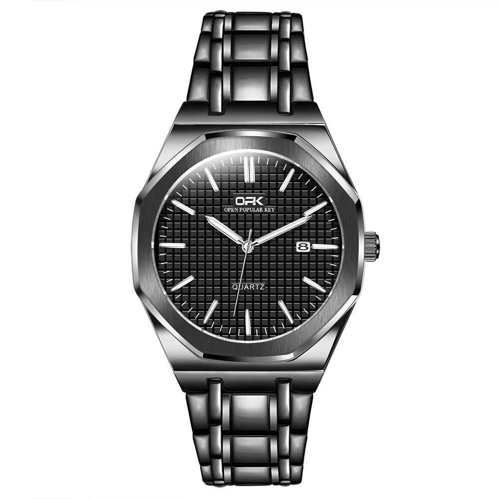 Stainless steel casual reloj hombre 3893