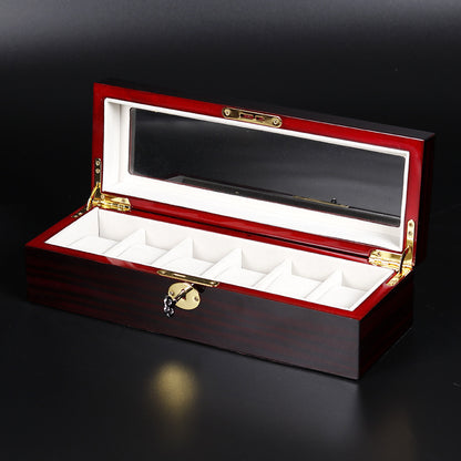 Wooden watch display case