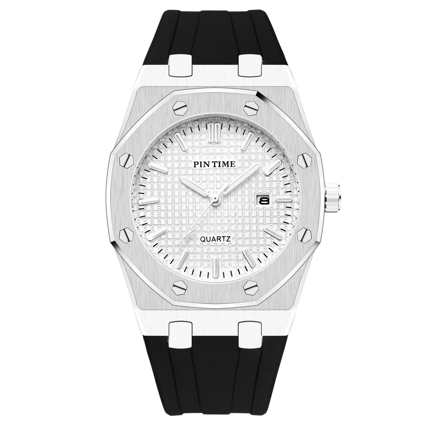 Stainless steel casual reloj hombre 2837