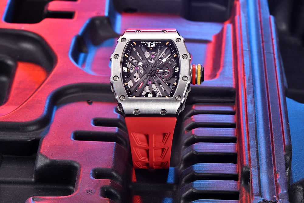 Barrel sport skeleton reloj hombre 8402