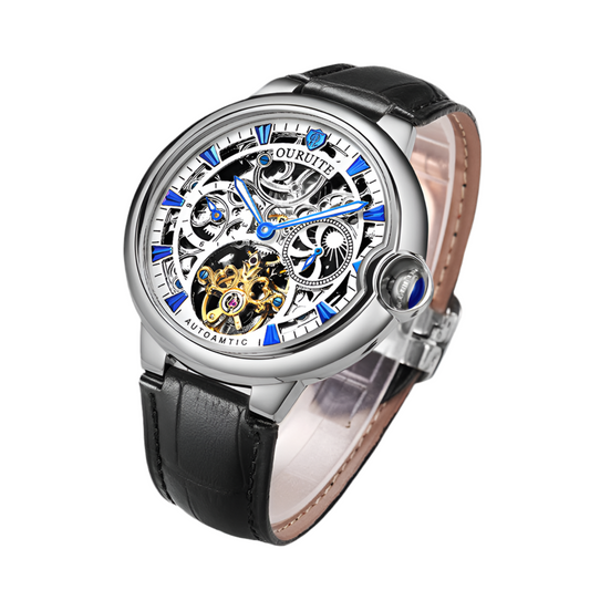 Hollow fashion skeleton reloj hombre 4089
