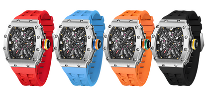 Barrel sport skeleton reloj hombre 8402