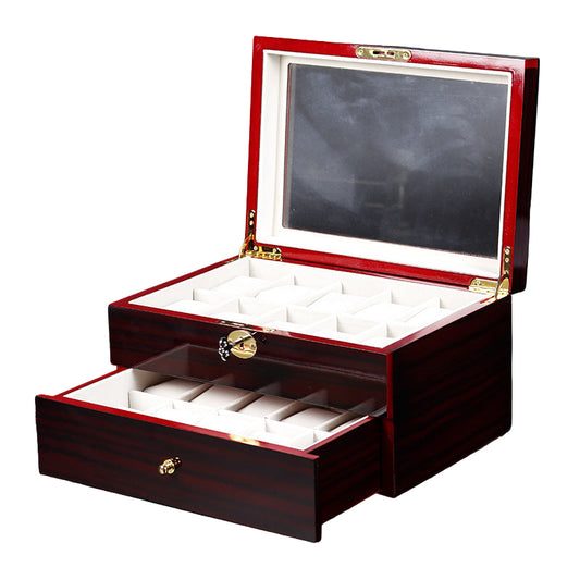Wooden watch display case