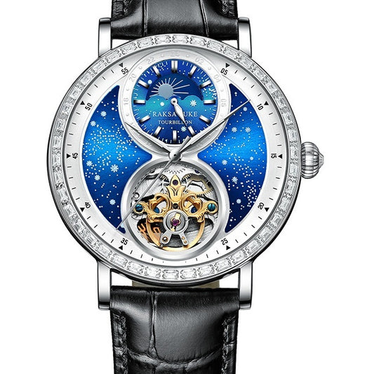 Diamond stars tourbillon reloj hombe 3047