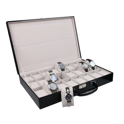 Croc watch display briefcase