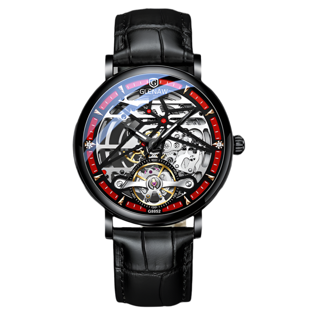 Stainless steel skeleton reloj hombre 2971