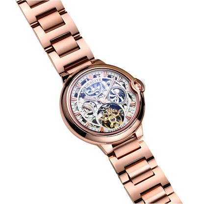 Hollow fashion skeleton reloj hombre 4089
