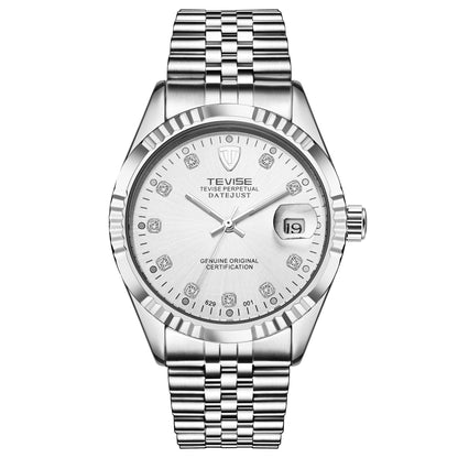 Stainless steel date just reloj hombre 3872