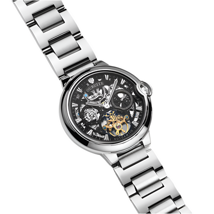 Hollow fashion skeleton reloj hombre 4089