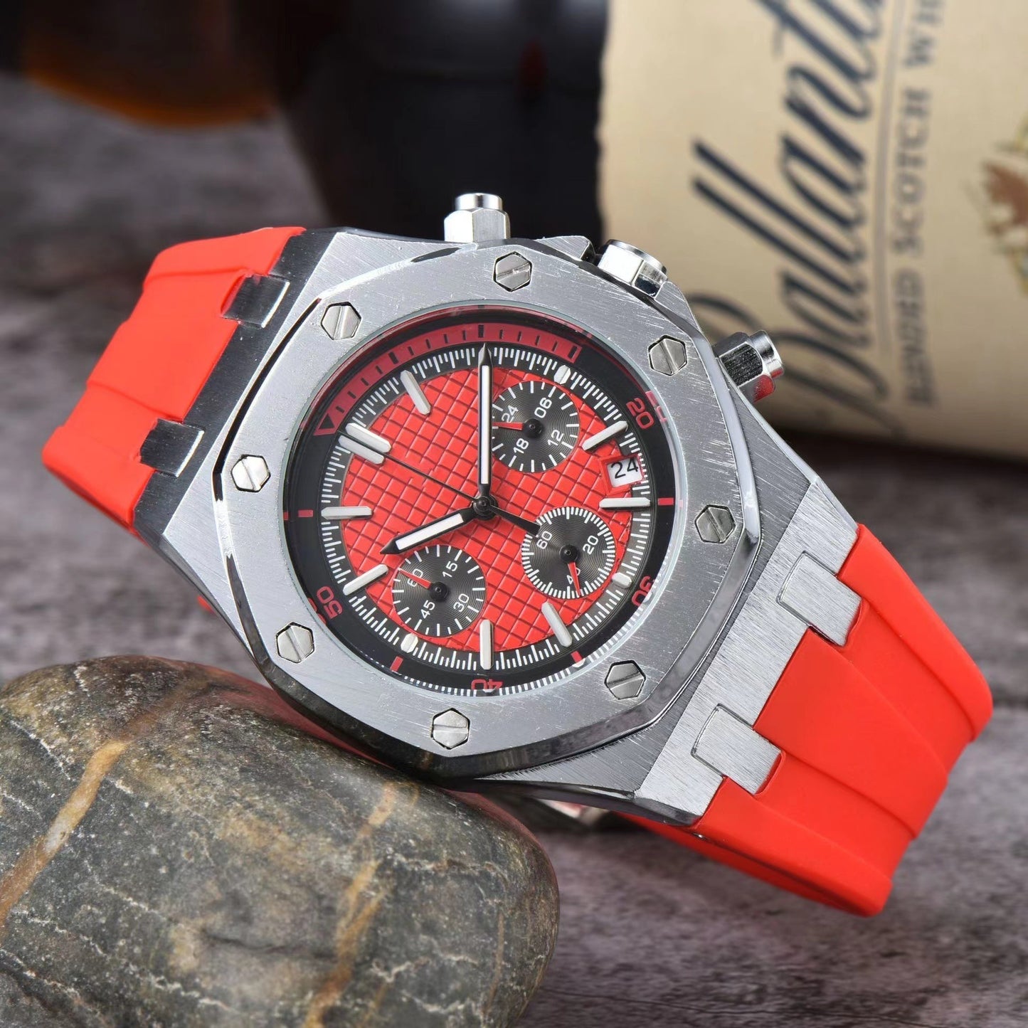 Stainless steel sport reloj hombre 3829