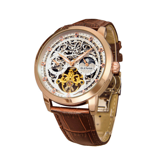 Fashion skeleton reloj hombre 8209