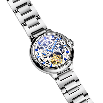 Hollow fashion skeleton reloj hombre 4089