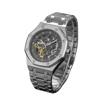 Stainless steel royal oak skeleton reloj hombre 3209