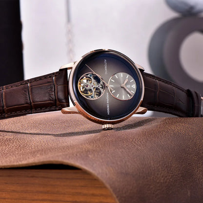 Stainless steel tourbillon reloj hombre 9503