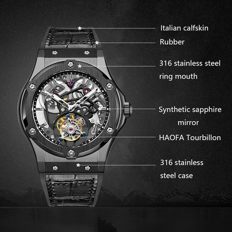 Haofa Flying Tourbillon NO.1917 reloj hombre 5920