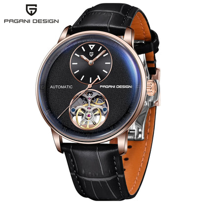 Stainless steel tourbillon reloj hombre 9503