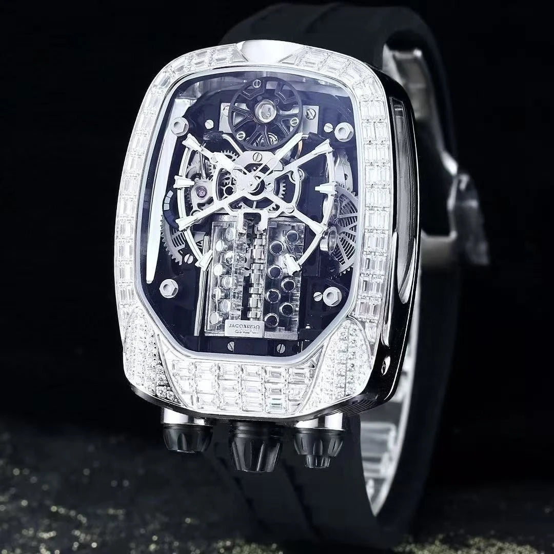 Jacob and Co Diamond Bugatti tourbillon reloj hombre 4730
