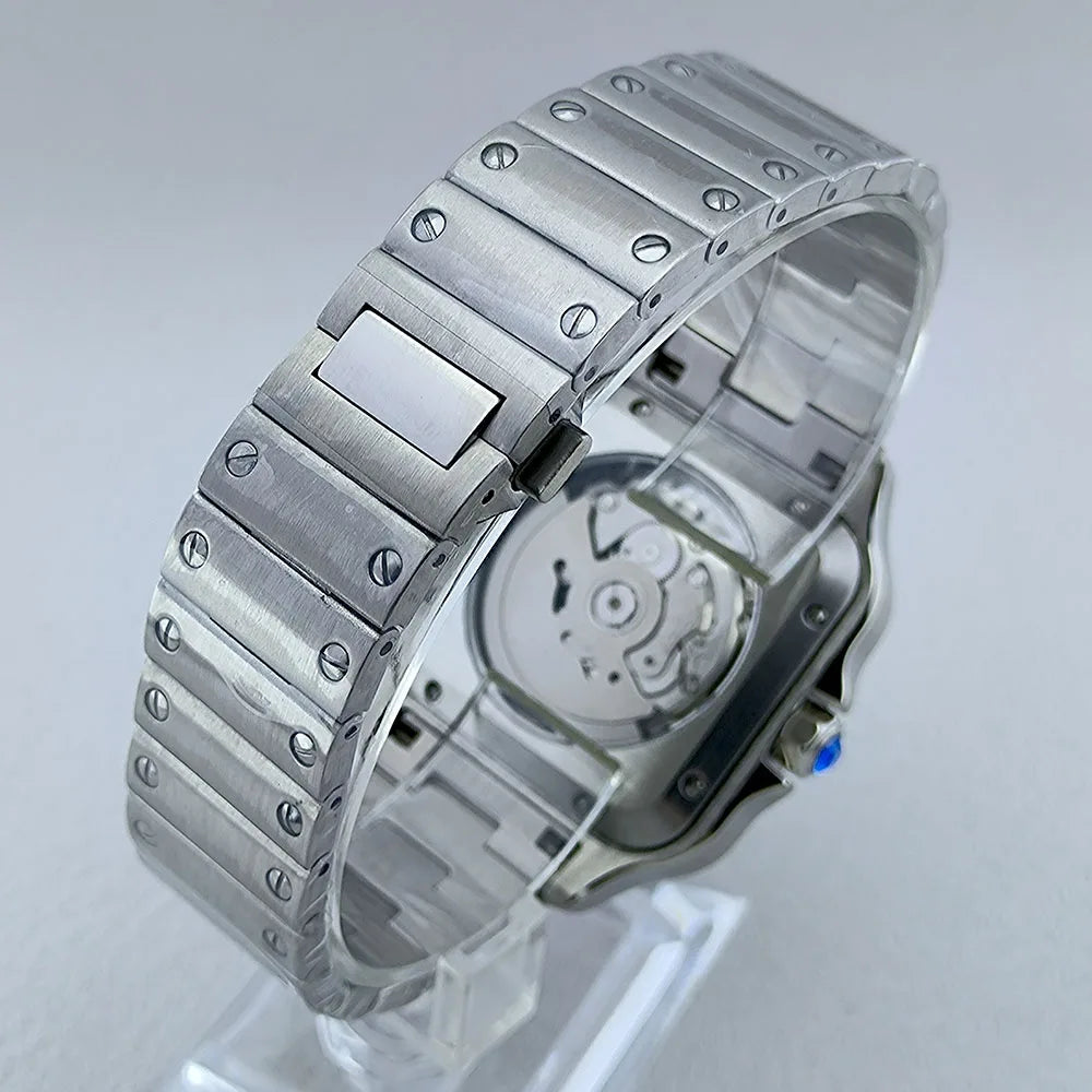 Stainless steel Santos reloj "Time is Money" hombre 4592