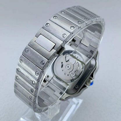 Stainless steel Santos reloj "Time is Money" hombre 4592