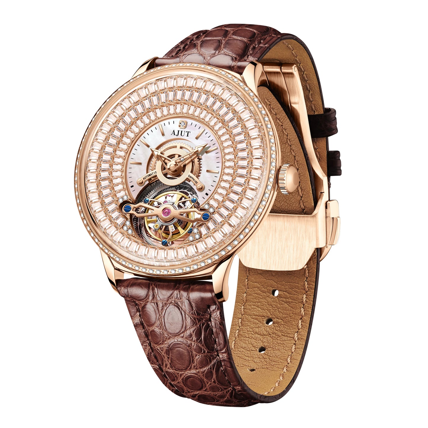 AJUT flying Tourbillon reloj hombre 0398