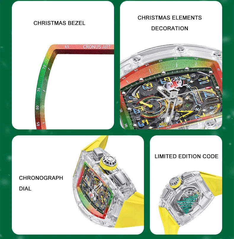 CRONUSART CM08-053 Christmas LIMITED EDITION 1/99 reloj hombre 3821