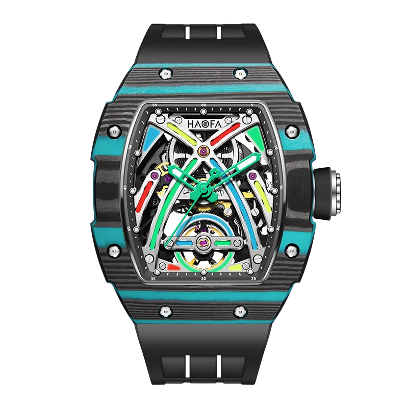 Haofa 1970 Skeleton reloj hombre 7294