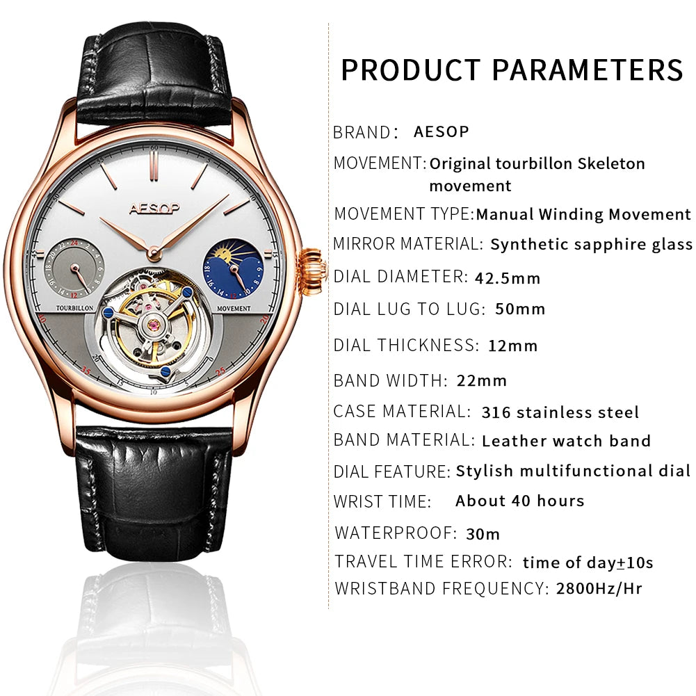 AESOP Tourbillon series reloj hombre 6921