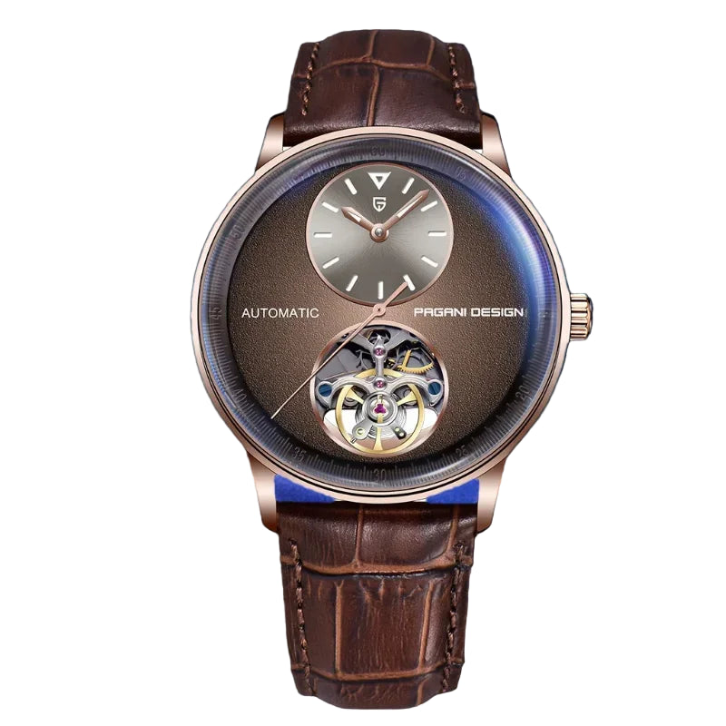 Stainless steel tourbillon reloj hombre 9503