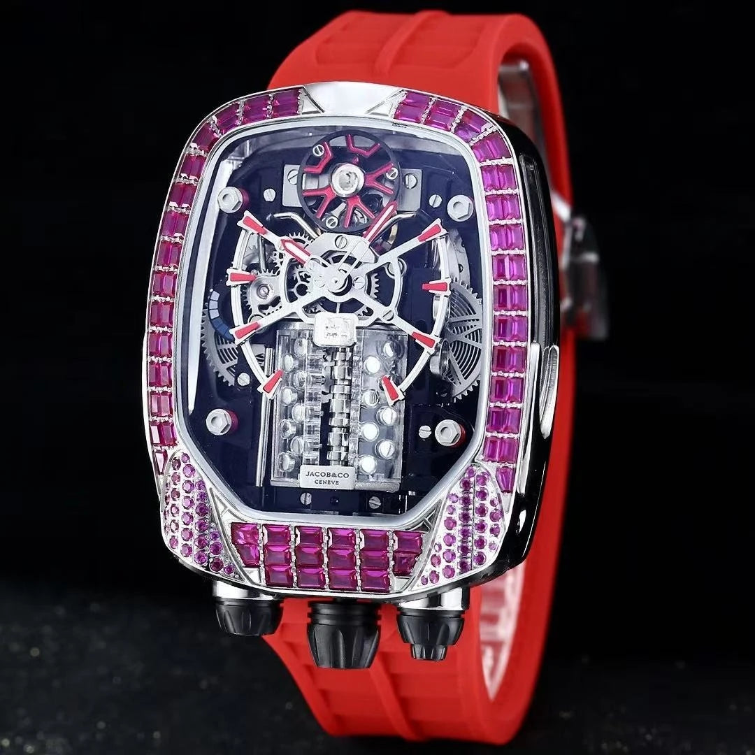 Jacob and Co Diamond Bugatti tourbillon reloj hombre 4730
