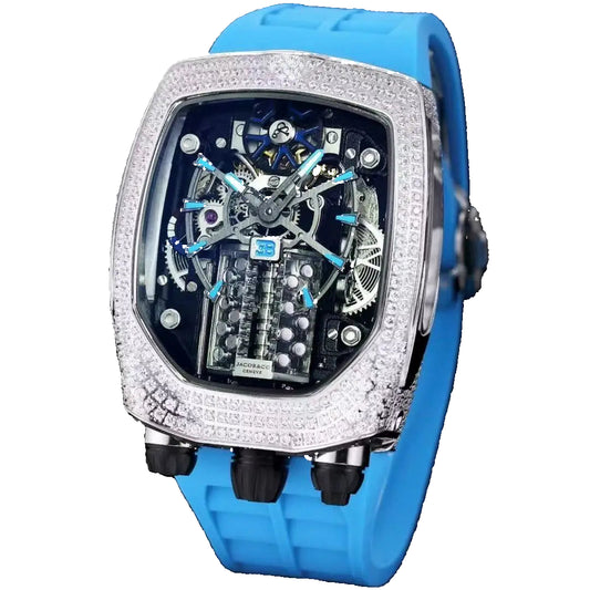 Jacob and Co Diamond Bugatti tourbillon reloj hombre 4729