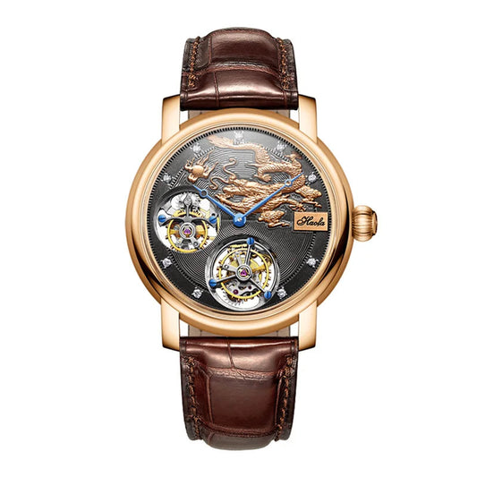 Haofa Double Tourbillon reloj hombre K002