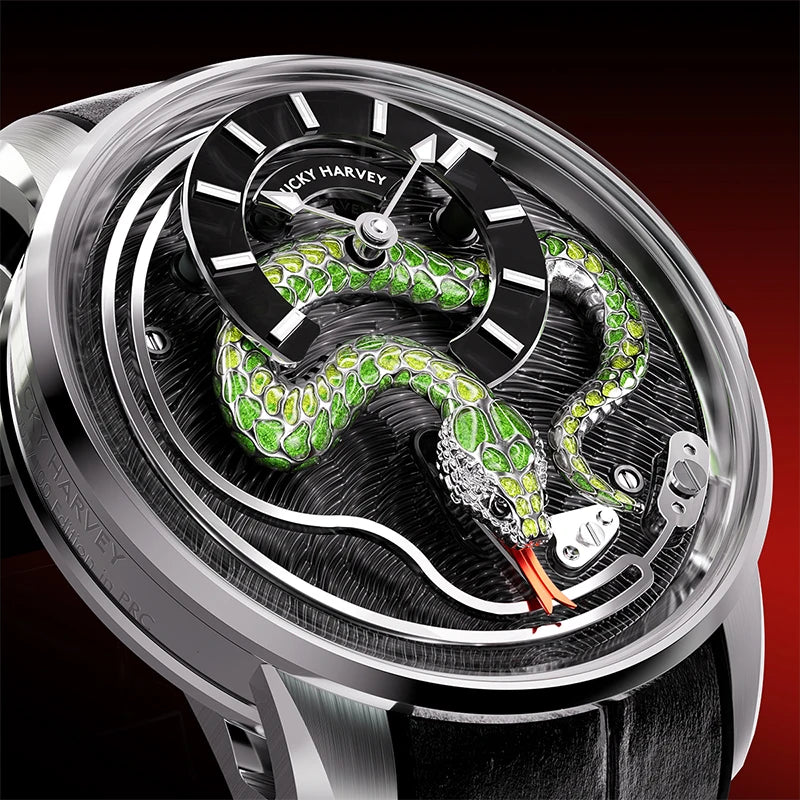 Lucky Harvey Enamel snake LIMITED EDITION 1/100 reloj hombre 5018