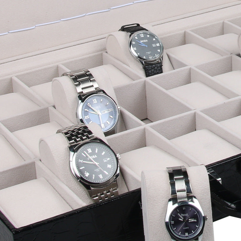 Croc watch display briefcase