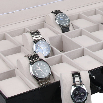 Croc watch display briefcase