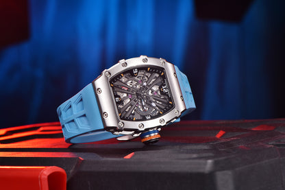 Barrel sport skeleton reloj hombre 8402