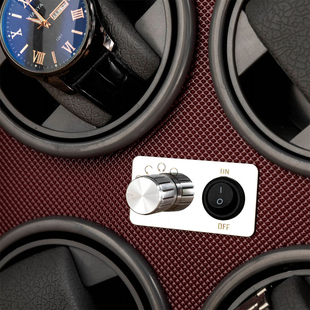 Wooden rotary watch storage winder