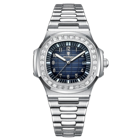 Stainless steel casual reloj hombre 4873