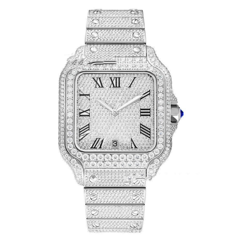 Square diamond santos reloj hombre 0382
