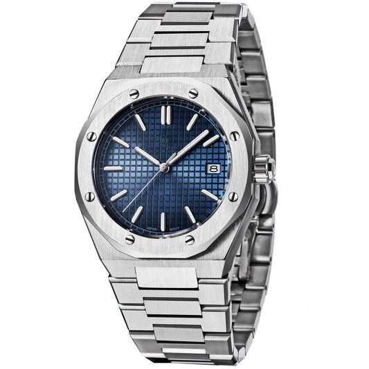 Stainless steel casual reloj hombre 4209