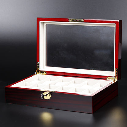 Wooden watch display case